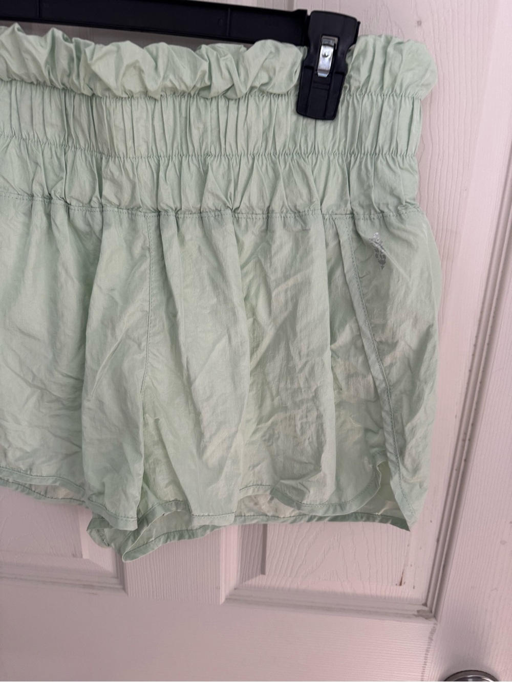 Free People FP Movement Women's Sz L Turquoise Mint The Way Home Pull On Shorts - Picture 3 of 13